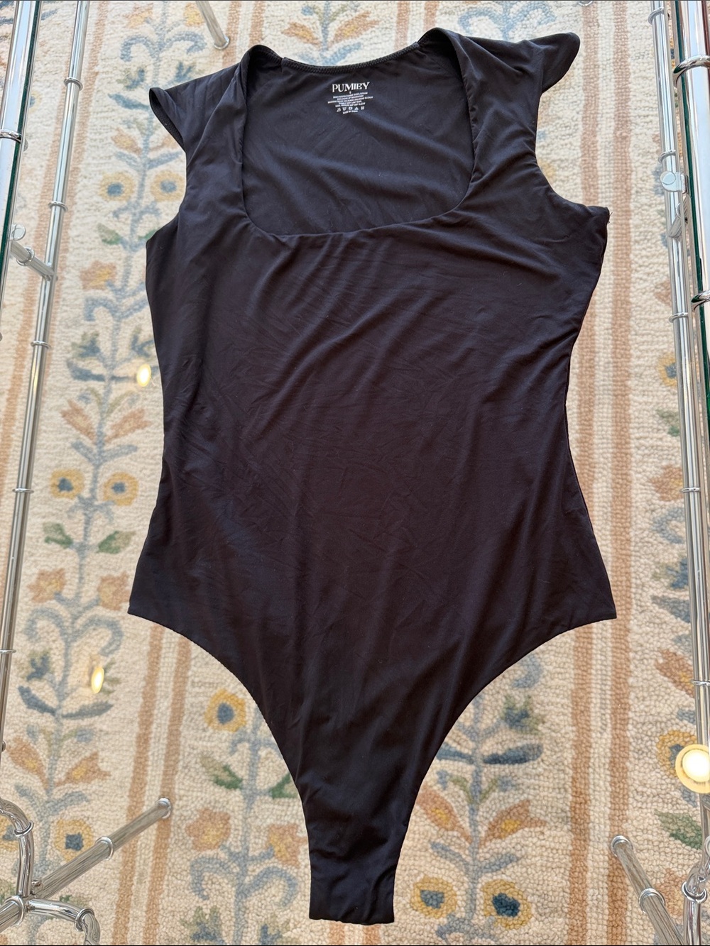 Puma Black Square Neck Women’s Bodysuit